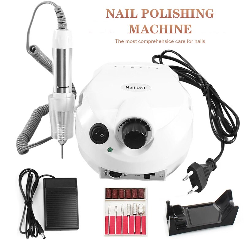 35000Rpm Electric Nail Boor Machine Manicure Boor Machine Pedicure Boor Sterke Nagel Boormachine Salon Nail Boor Machine