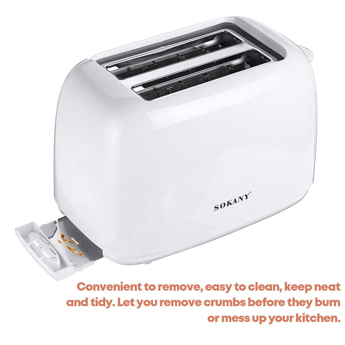 Automatisk brødrister 2- skiver frokost smørbrødmaskin 700w 220-240v 6- hastigheter bakemaskiner kokeapparater hjemmekontor brødristere
