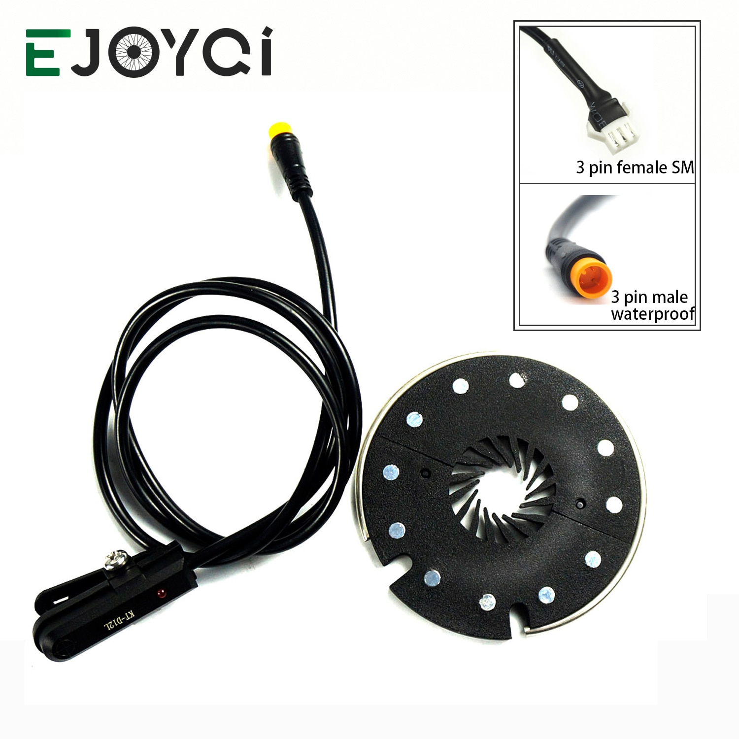 EJOYQI KT D12L PAS Sensor 12 Magnets Pedal Assist Sensor SM Waterproof Ebike PAS Sensor Electric Bicycle Accessories