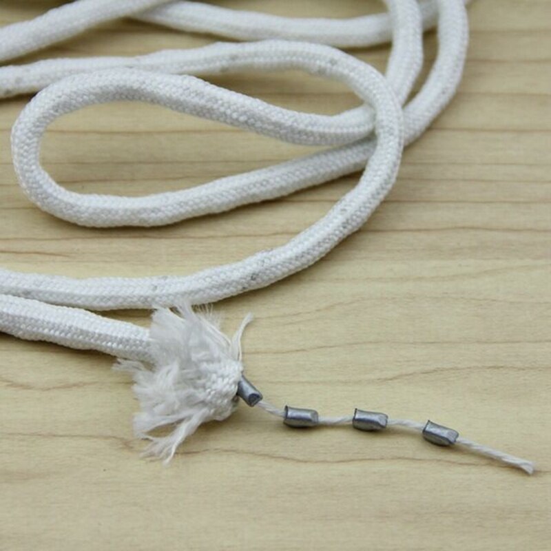 Atacado corda de chumbo diy cortina fio de algodão branco corda na parte inferior do tule torná-lo cortinas acessórios cortina cp135t