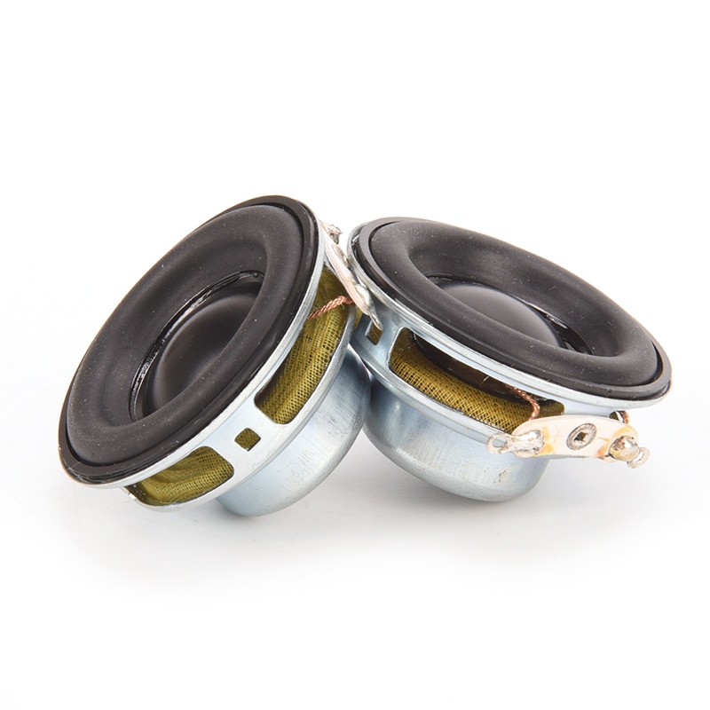 2pcs 1.5"inch 40mm 4ohm 5W Full-range Speakers HIFI Loudspeaker Rubber Edge Speaker Unit