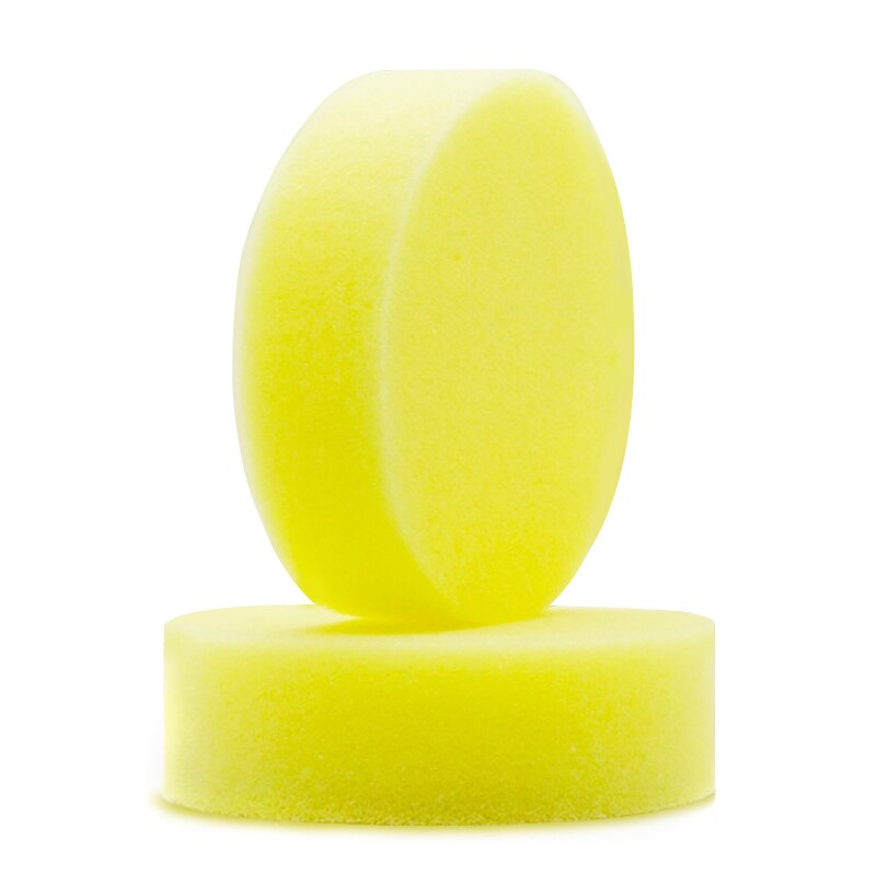 Esponja para sacar brillo a los zapatos, esponja redonda de pulido y encerado, aplicador de espuma de cera para coche, esponja de limpieza, TSLM1, 1 Uds.