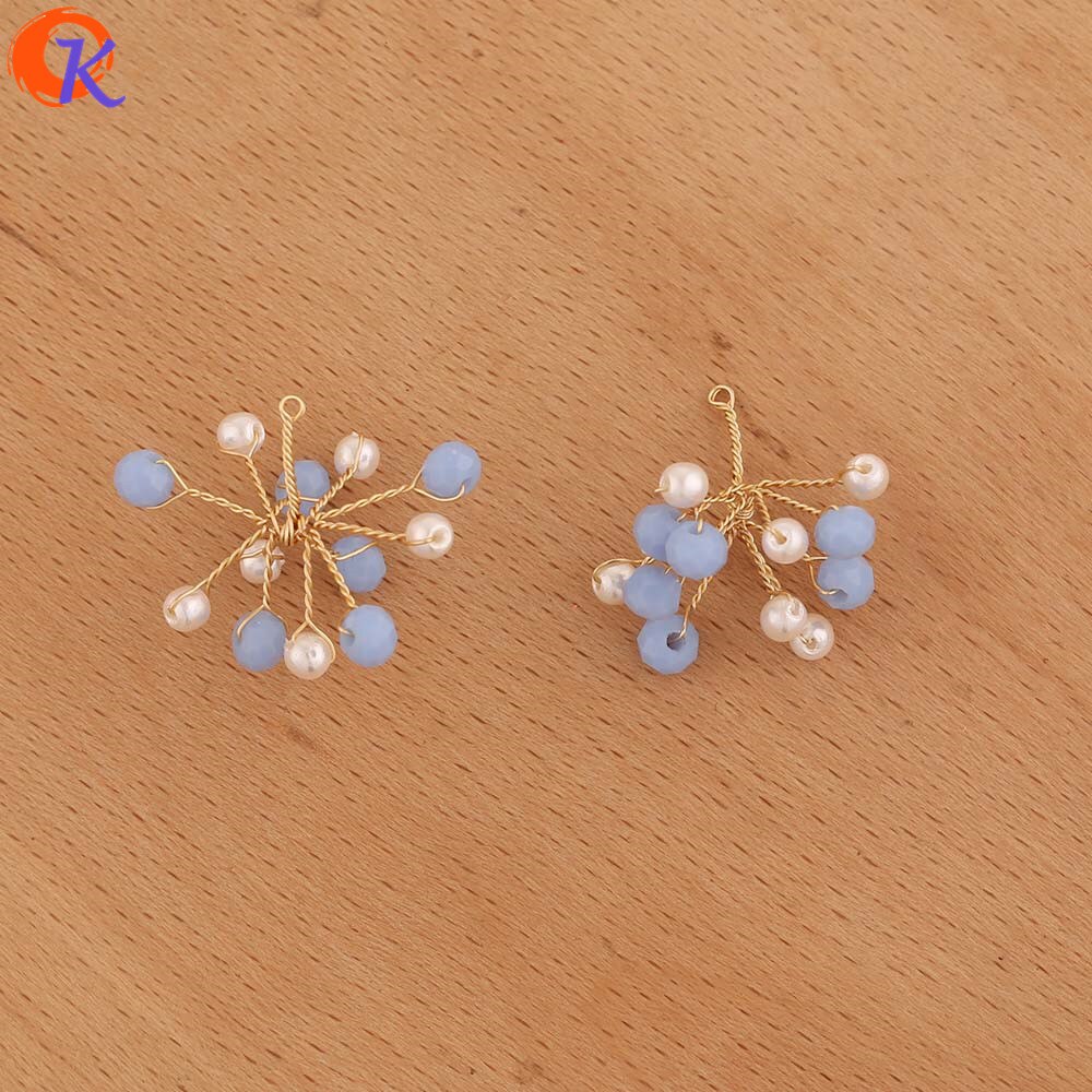 Hartelijke 20Pcs 23*25MM Sieraden Accessoires/DIY/Sieraden Maken/Hand Gemaakt/Bloem vorm/Zaad Kraal Charms/Oorbel Bevindingen