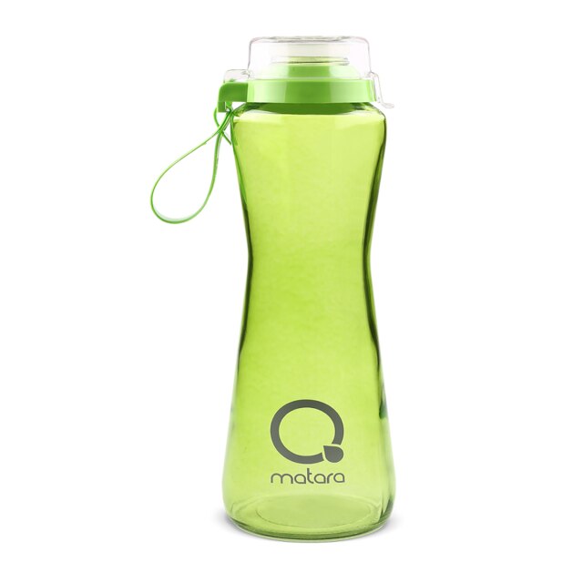 Glass Healthy Drink Bottle 750 ml 25Oz Protein Shake Sports Bicycle Outdoor Travel Botella Portable Leakproof Water BPA Free: DAILY CLEAR GREEN