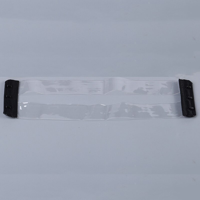 Vrouwen siliconen antislip gesp transparante bh-bandjes onzichtbare transparante bh-band rugloze elastische bh-verlenger schouderband