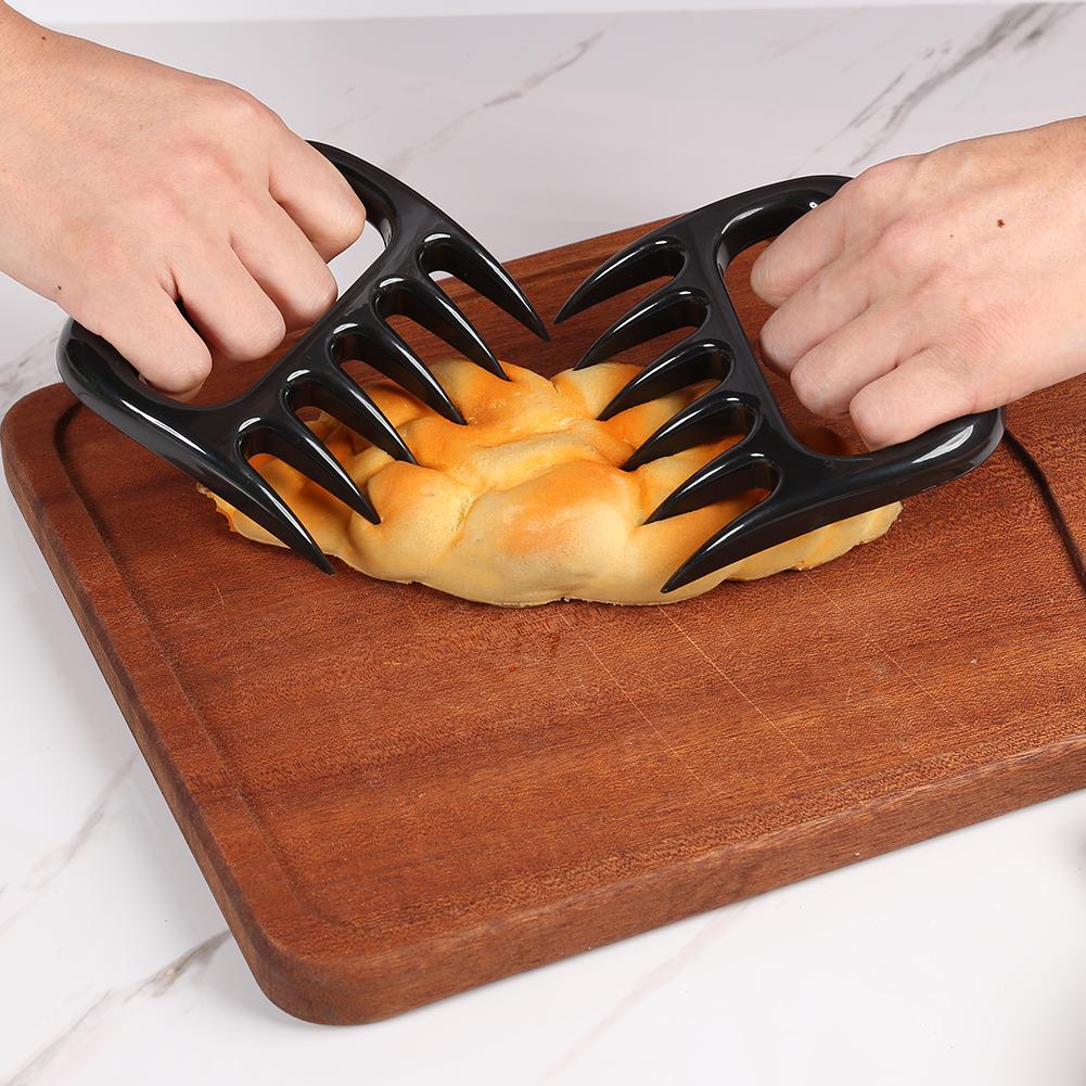 2 pçs/pçs/set urso garras churrasco garfo ao ar livre piquenique puxar carne shred braçadeira de porco prático cozinha garras garfo cozinha ferramenta