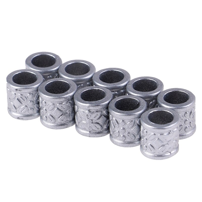 10 unids/lote pelo anillos para rastas brazalete anillo, accesorios para el cabello para trenzas pelo cuentas Dreadlock pavor cuentas