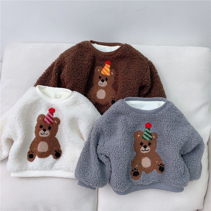 Boutique Peuter Baby Kleding Baby Meisje Kleding Winter Herfst Winter Kids Baby Meisje Sweatshirts Baby Boy Lange Mouwen Trui