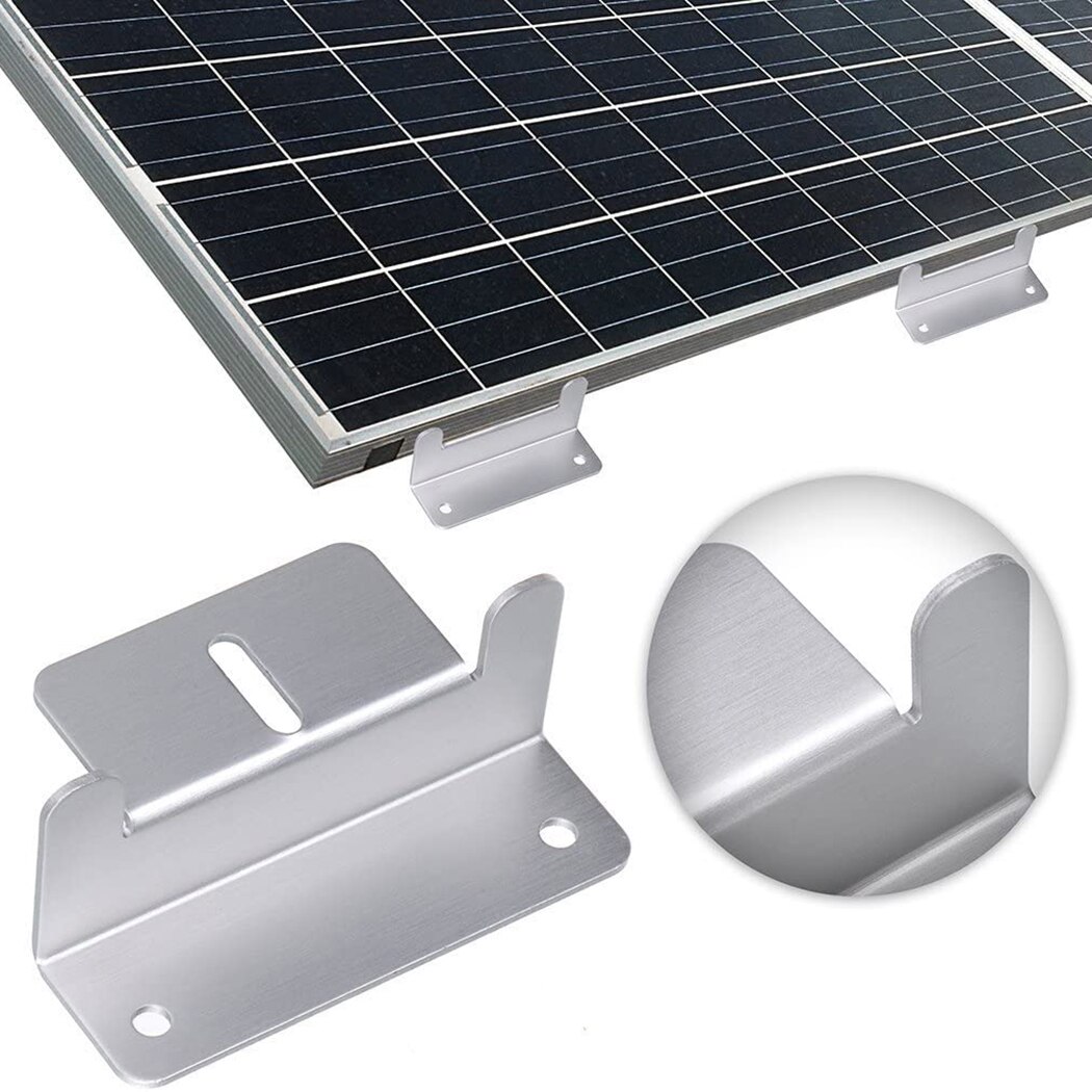 4 Packs Aluminum Alloy Z Type Solar Panel Mounting Brackets Holder On ...