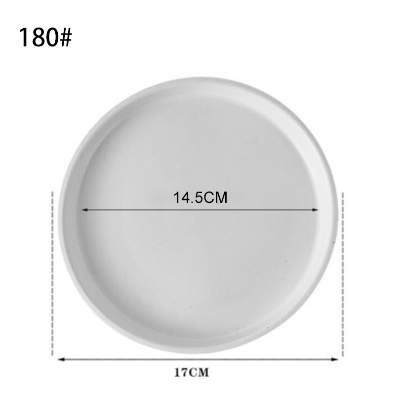 Plateau de Pot de fleur en plastique, 10 pièces, soucoupe de plante ronde goutte à goutte, plateaux de Pot de fleurs, Pot intérieur et extérieur, fournitures de jardin pour la maison D1: Gris foncé