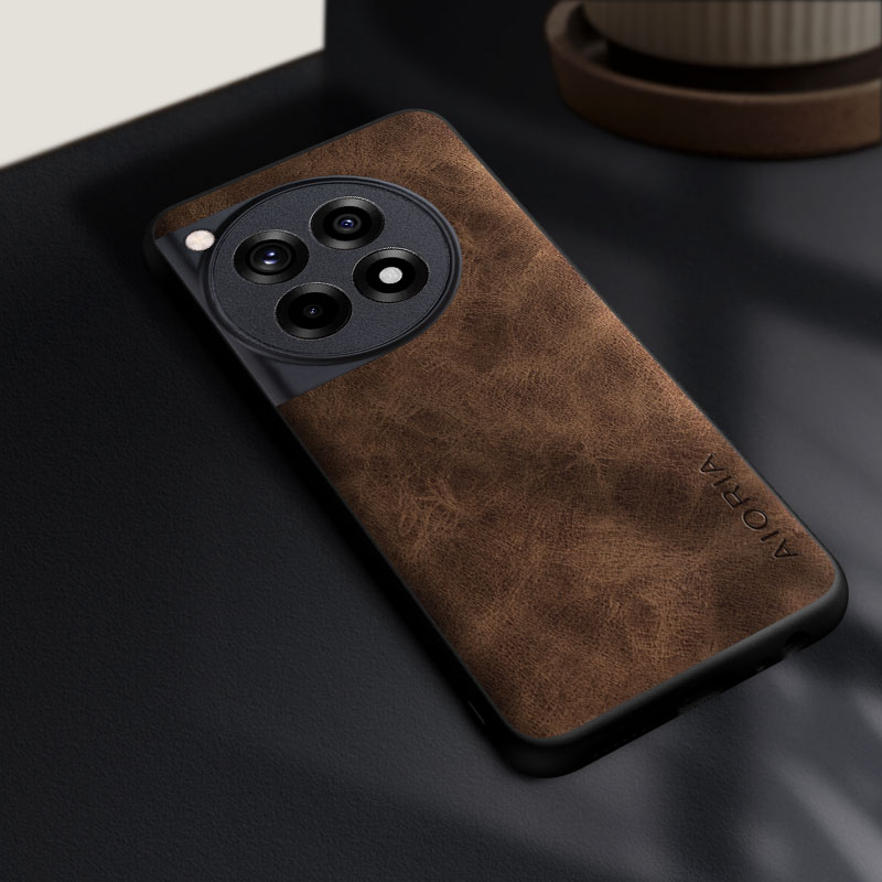 Custodia elegante per Oneplus 12R 13R 11R 13 12 11 10T 10 pro coque premio resistente copertura in pelle pu funda capa: PE / verde