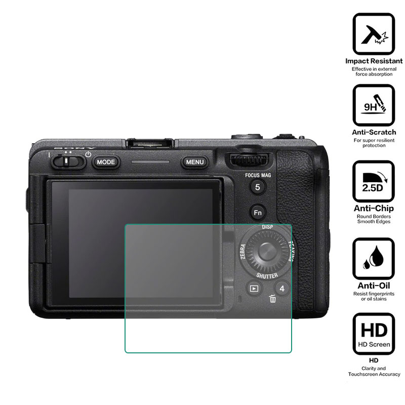 Twarda folia ochronna ze szkła hartowanego do aparatu Sony FX30 FX30B ILME-FX30/FX30B Osłona ekranu LCD Akcesoria ochronne