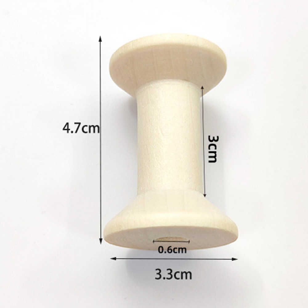 Bobinas de madera para manualidades, carretes de hilo vacíos para hilo, cintas de alambre, carrete, accesorios de costura, herramientas para manualidades de madera, 100/50/20/10/5 uds.: Azul