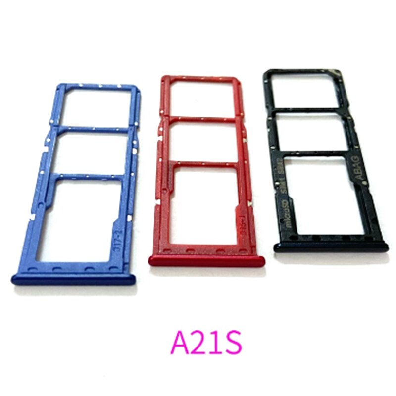 Sim Kaart Lade Voor Samsung Galaxy A21S A217 Sd Slot Houder Dual Reader Socket