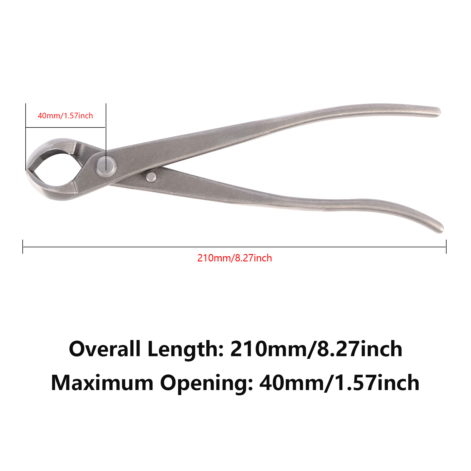 210mm Bonsai Knob Cutter Concave Edge Cutter Root Cutting Pliers Ball Shear Scissors Landscape Modeling Garden Bonsai Tools