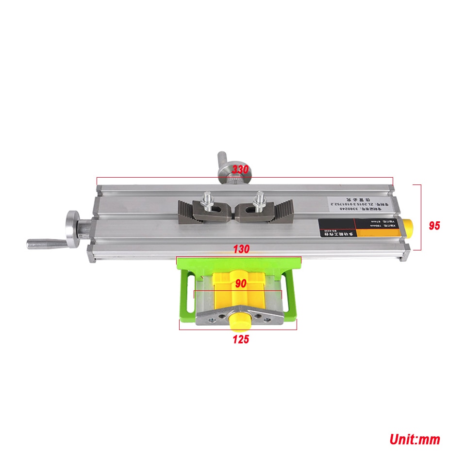 Bench Vise 6330 Drill table Mini Multifunctional Cross Working Table XY-axis adjustment Coordinate table For cnc milling machine