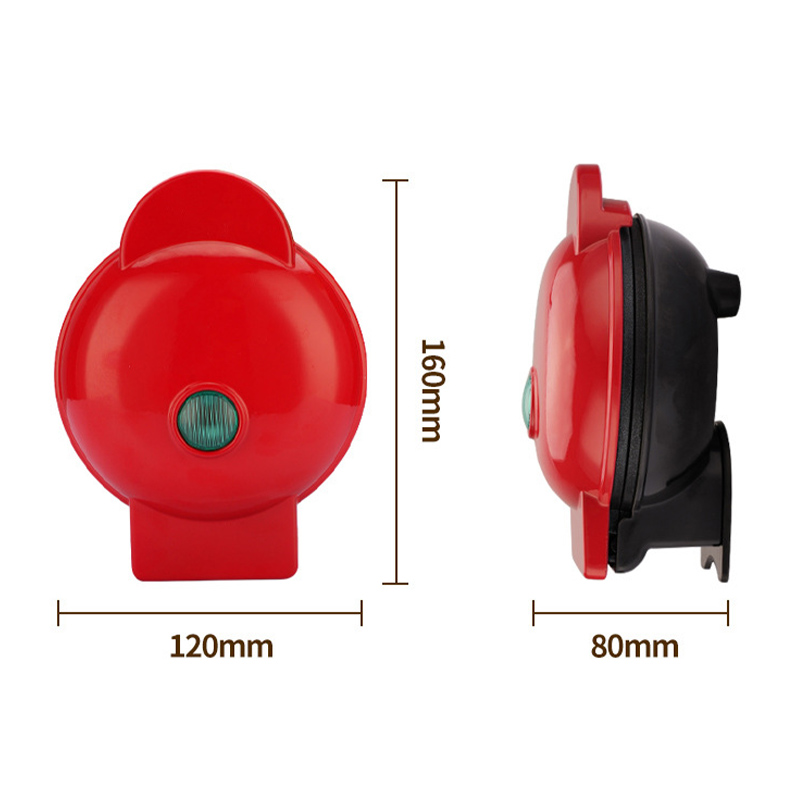 Electric Mini Waffle Maker, Aquecimento dupla face, Home Breakfast Roaster, Cozinha Pequena Sobremesa Máquina de Cozinhar