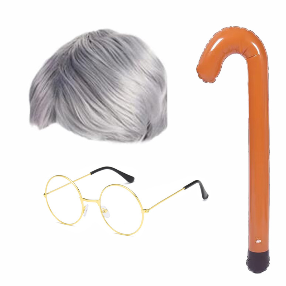 Accesorios de disfraz de Halloween para hombres y mujeres, conjunto de Minions para de Cosplay, gorros amarillos, vestido azul, guantes negros para adultos, 3 piezas/5 piezas: Azul