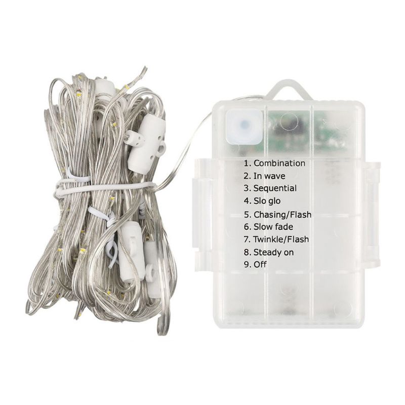 104 LED Umbrella Light Children's Tent Outdoor Decoration Fairy String Light with 8 Mode Push Button Switch