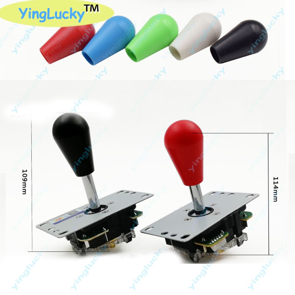 American style handle Copy SANWA SEIMITSU Joystick Arcade 5Pin Joystick With American Style Oval Ball Arcade Joystick DIY Parts