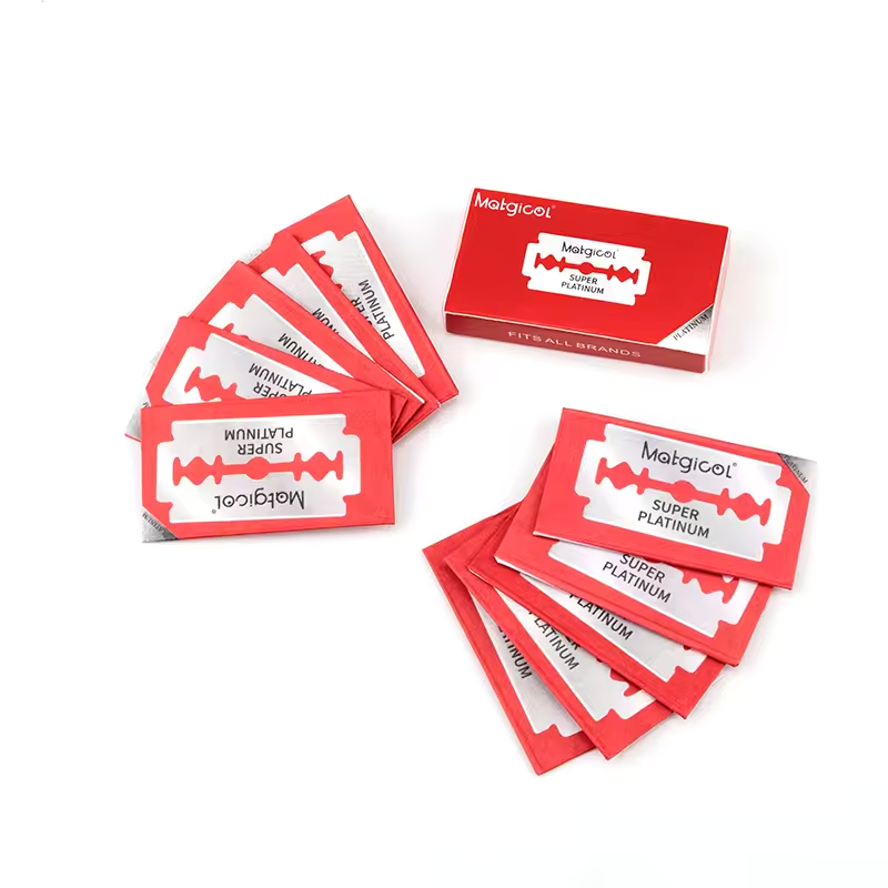 200 Stuks Scheermesjes Met Dubbele Rand Voor Heren-Veiligheidsscheermesjes Voor Het Scheren-Platina Roestvrijstalen Scheermesjes Met Dubbele Scheermesjes