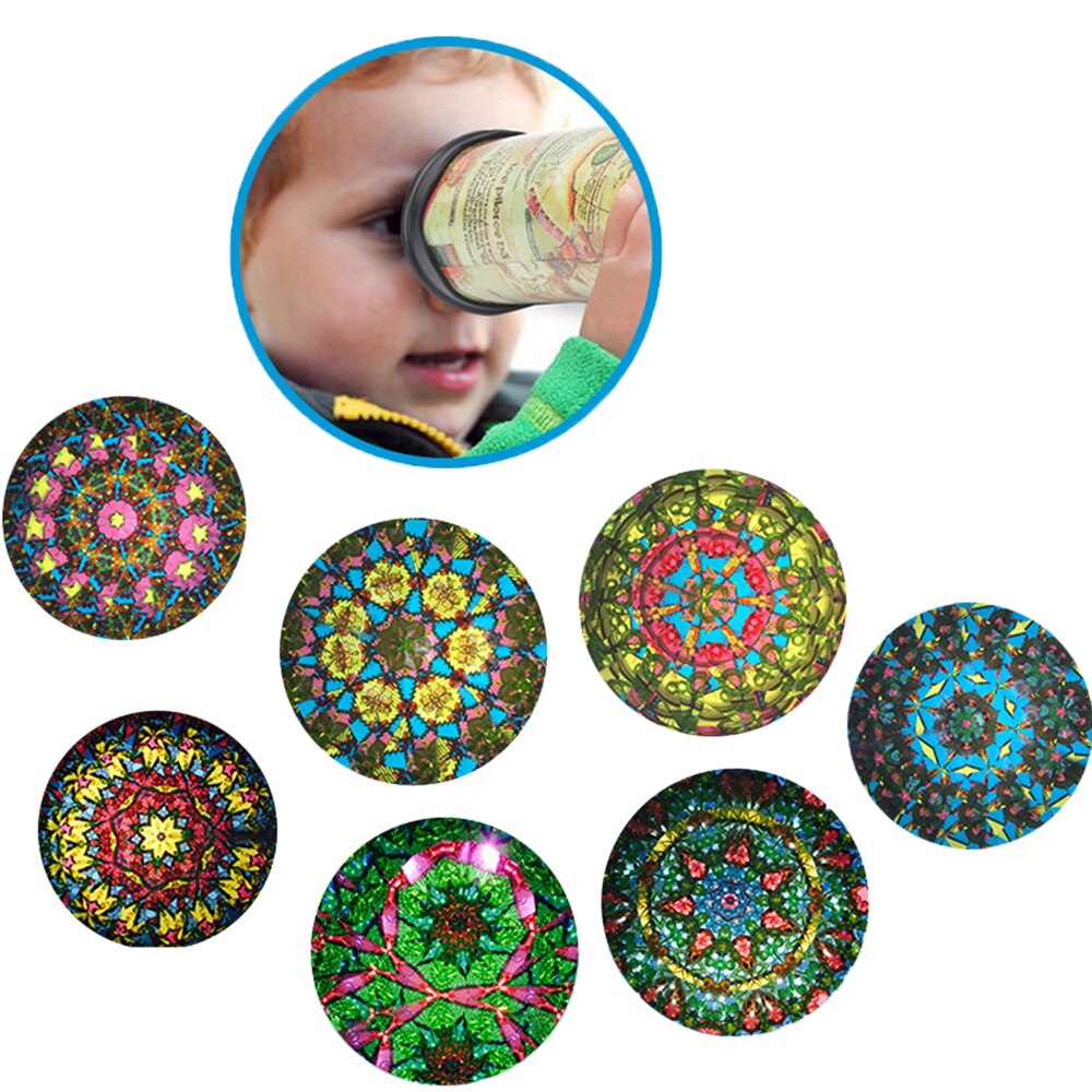 21 cm Rotation Nette Klassische Bunte Kaleidoskop Kinder Phantasie Lag in Frühen Kindheit Spielzeug Für Baby Kinder Autismus Spielzeug