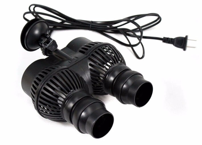 12/24w Aquarium Wavemaker Double Power Head Water Circulation Pump With Suction Cup Adjustable Direction Making Water Current