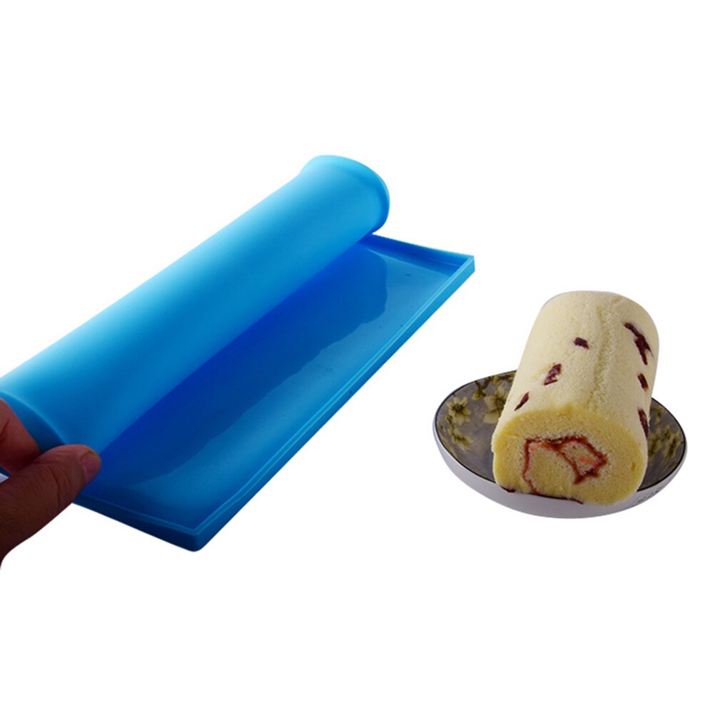 Nonstick Multi-function Baking Pastry Tool Swiss Roll Cake Mat Flexible Baking Tray Jelly Roll Pan Silicone Mold Bakeware