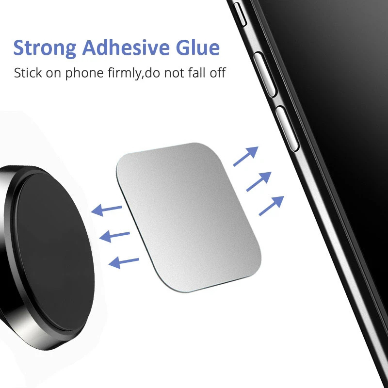 Magnetic Metal Plate For Magnetic Car Phone Holder Stand Universal Iron Sheet Sticker Stand Mobile Phone Magnet Holder Mount