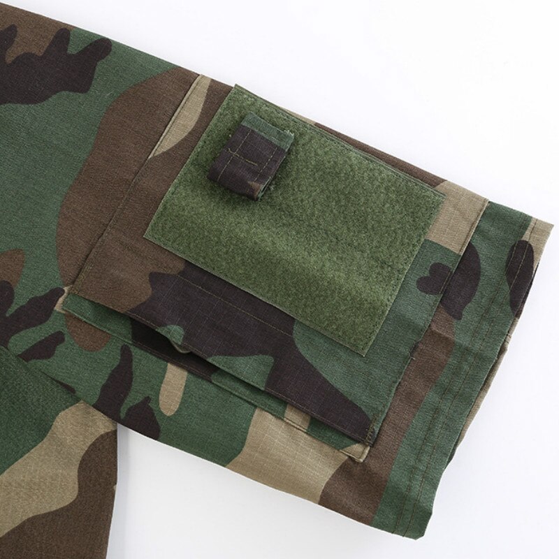 Udendørs sommer #39 camouflage vandre-t-shirt sportsbund åndbar hurtigtørrende komfortabel størrelse m -2xl camo vandretop