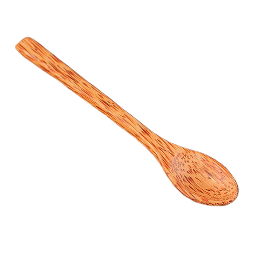 Cuenco con forma de cáscara de coco, cuchara artesanal para fruta, ensalada, fideo, arroz, contenedor de comida, decoración reutilizable, almacenamiento, decoración artesanal: Spoon Only