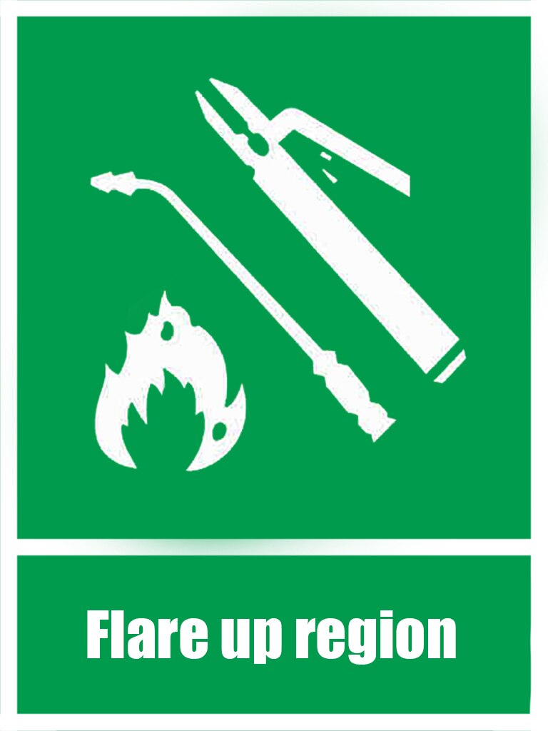 Pegatinas de señal de fuego verde, paredes y suelos L para salida de emergencia, señal de alerta de seguridad abierta, 15x20cm, 1 ud.: GF 003