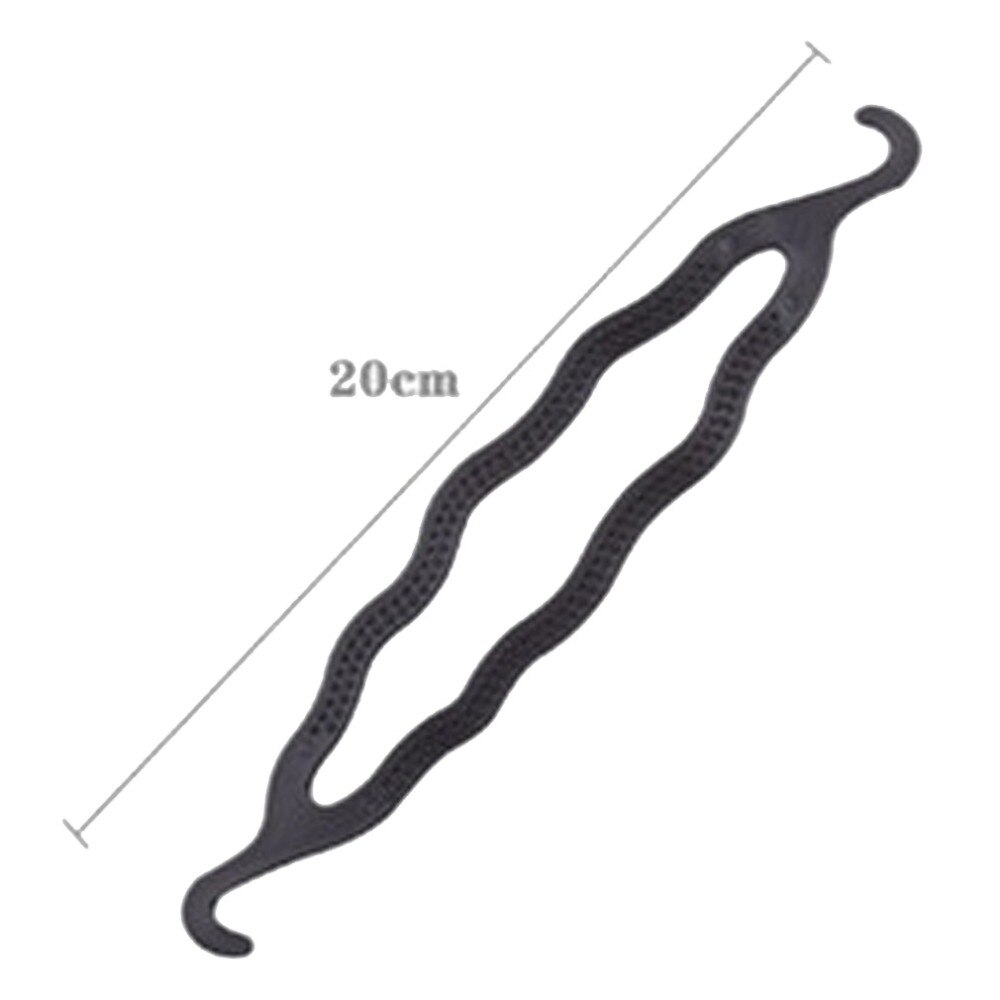 einrollen Mädchen 1pc Schwarz oder Kaffee Doppel Haken Magie Haar Brötchen Hersteller Einfach Haar Styling Werkzeug Haar Styler Zubehör