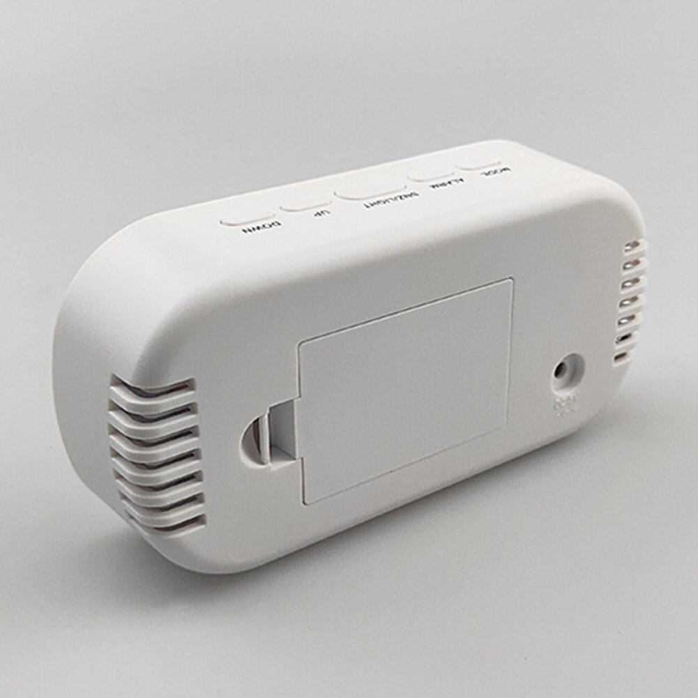 Smart Digitale Wekker Led Night Kids Slaapkamer Mini Draagbare Ronde Ovale Digitale Display Wekker Nachtlampje Make-Up Spiegel