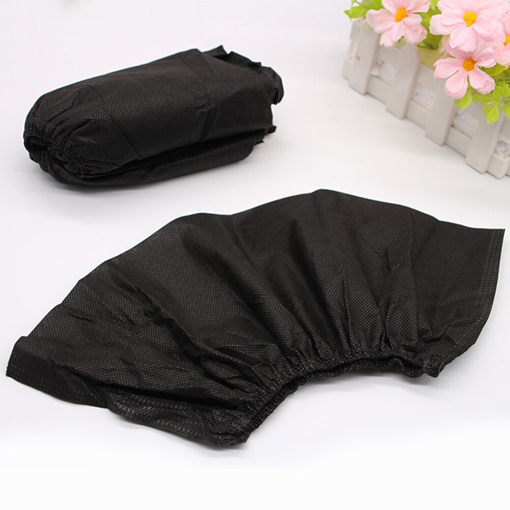 100Pcs Black Disposable Non-woven Shoe Cover Thick Nonwoven Shoe Cover One-time Shoe Cover Non-slip Shoe Cover