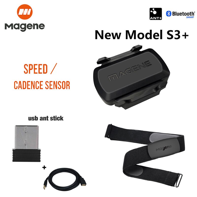 Magene S3 + Snelheid Cadanssensor Fiets Snelheidsmeter Ant + Bluetooth Fietsen Computer Dual Sensor Voor Garmin Igpsport Bryton: 1 set