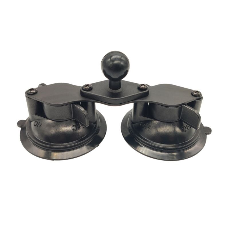 Car Window Twist Lock Dual Suction Cup Base with 1 Inch Ball Head Mount Holder WXTB