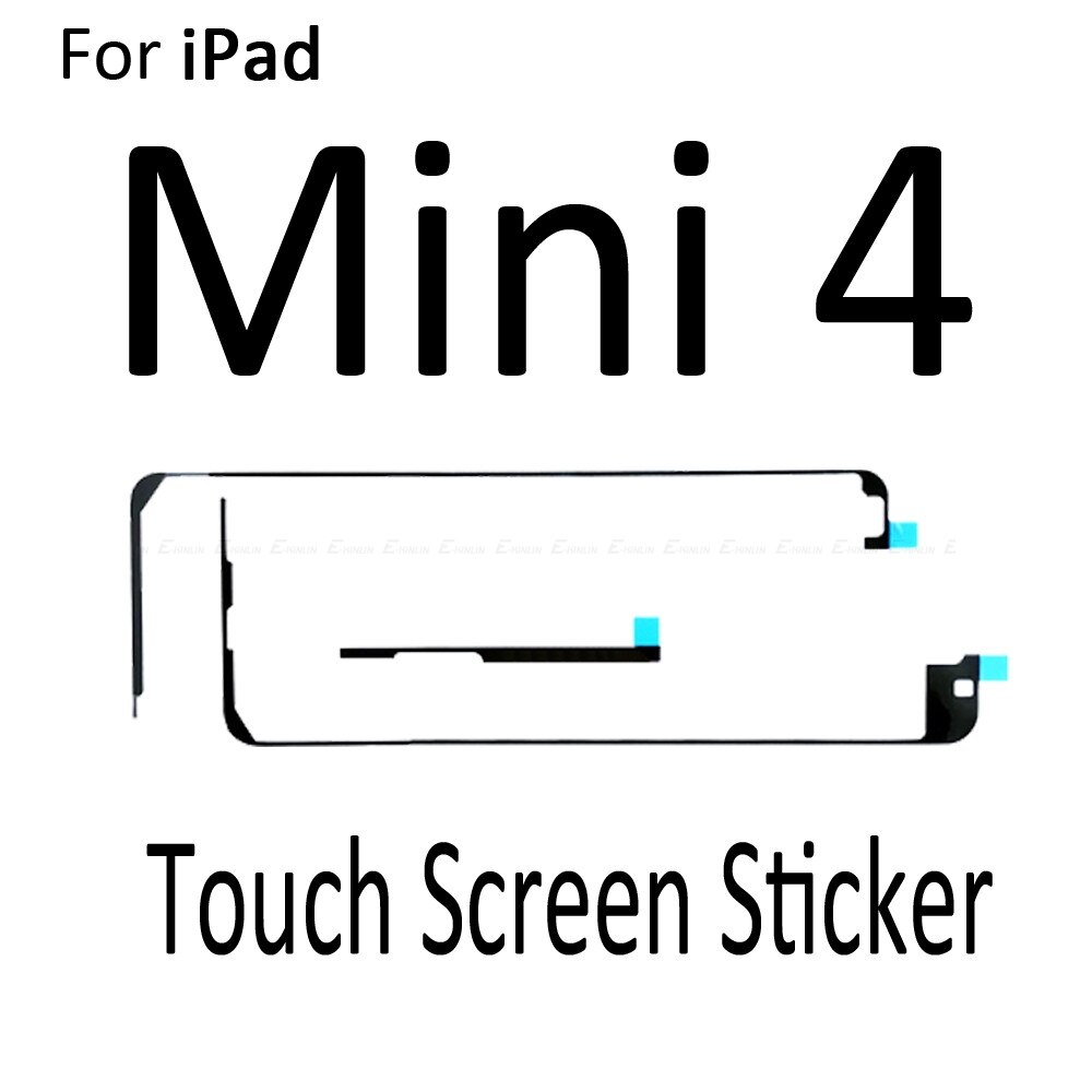 2set/lot 3M Adhesive Middle Frame Glue Sticker For iPad Air 2 3 4 Mini 1 2 3 4 5 Touch Screen Digitizer Strip Tape: Touch Screen Mini 4