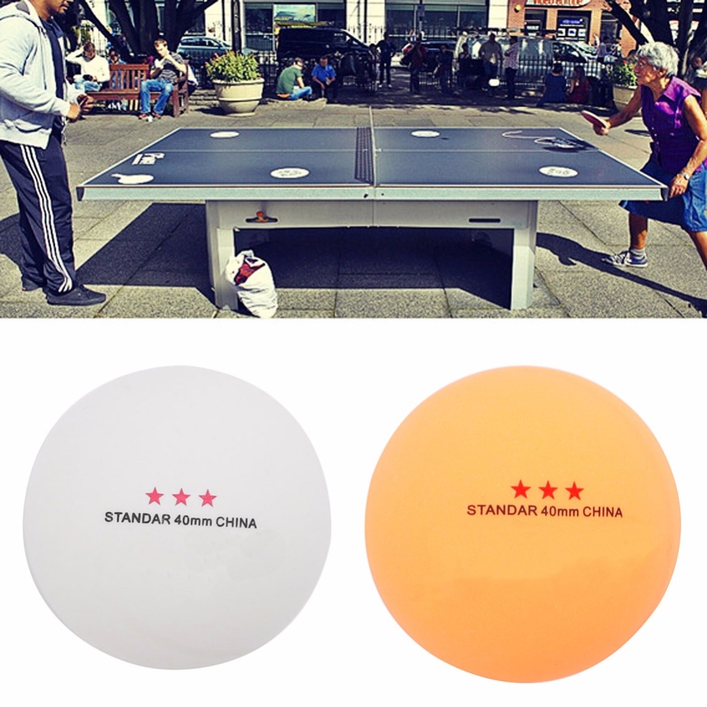 OOTDTY Ping Pong Balls 50Pcs 3 Star Standard 40mm Olympic Table Tennis Orange Ping Pong Balls Games