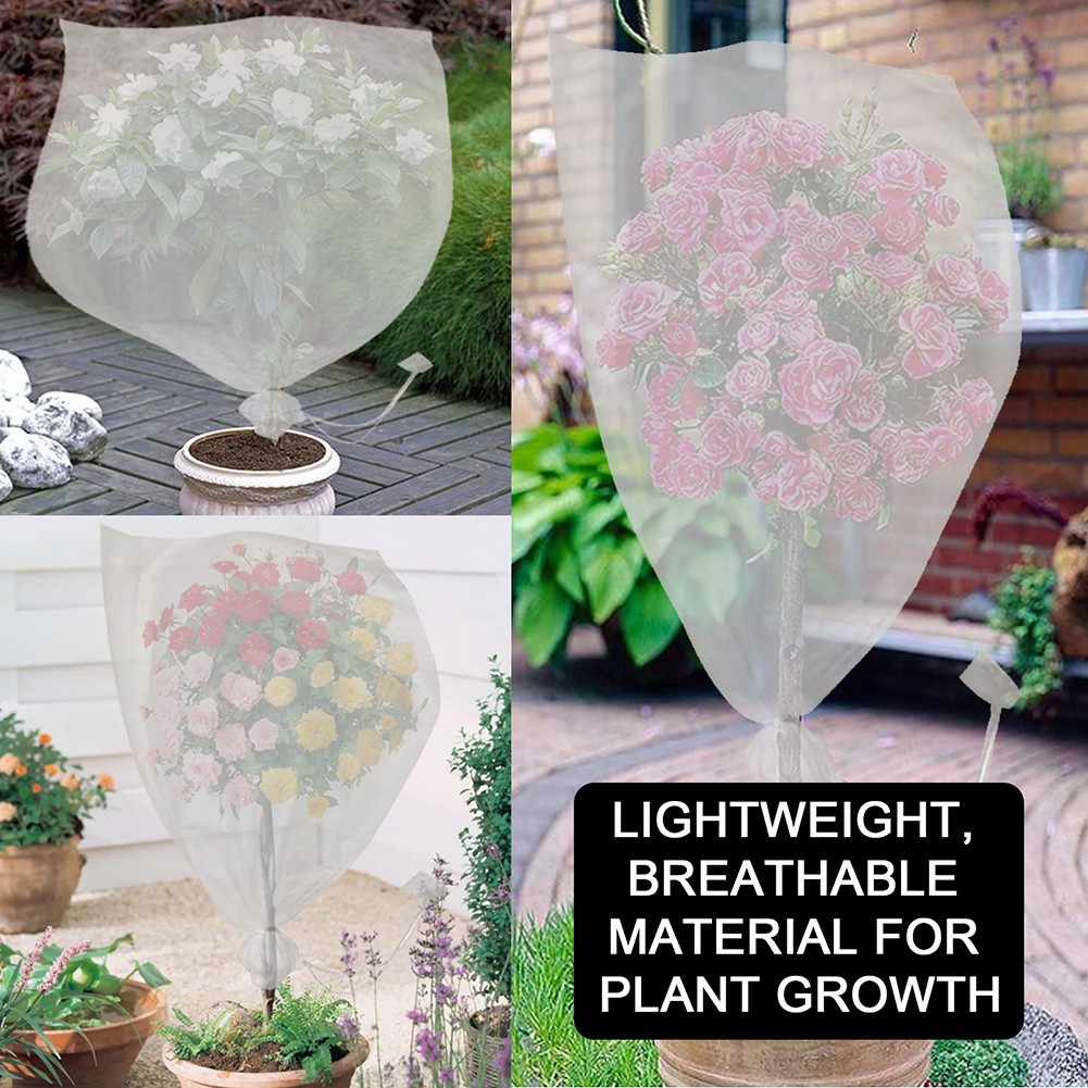 5Pcs Plant Tree Trunk Protector Weather-Proof Plastic Garden Fruit Vegetable Protection Bags Mosquito Insect Bird Barrier Bags