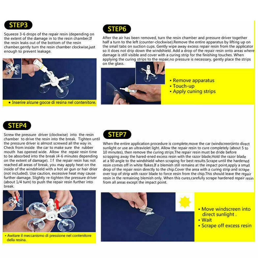 Windscreen Crack Car Window Repair Repairing DIY Kit Chip Window Glass