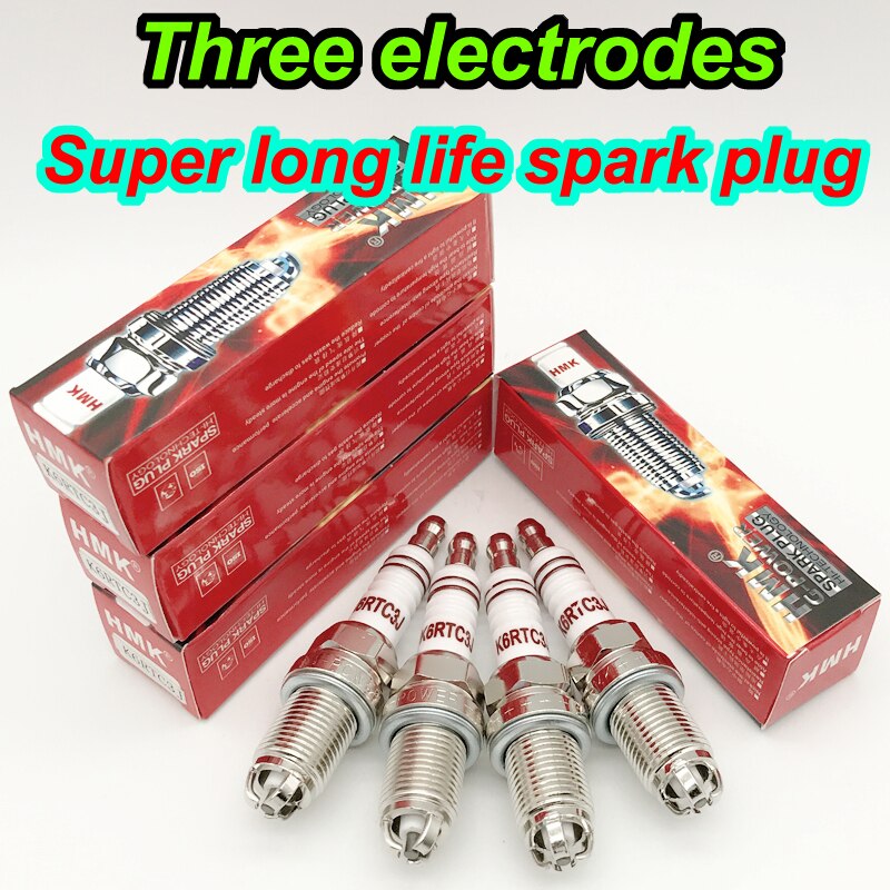 6 uds LPG CNG GNL bujía ET-BKR7-LPG K6RTC3J para IK20 IK20TT VK20 BKR6EIX PFR7B-D BKR7EIX BKR-GAS LPG1 BKR6EIX-5LPG IFR7F-4D: RED PACK