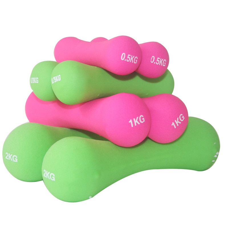 Plastic Dip In Halter Voor Vrouwen Fitness Gewicht Dumbbells Fitness Halters Voor Fitness Body Oefening Dumbell Kettlebell 0.5Kg