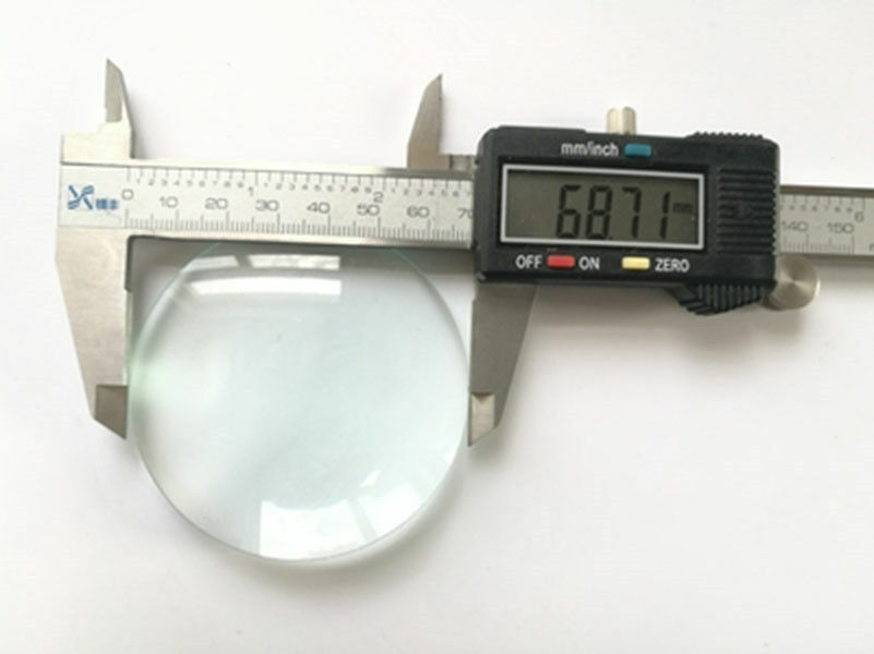 Diameter 50mm 61mm 69mm 75mm 100mm Optical Glass Condenser Convex Magnifying Glass Lens DIY 2X 3X Magnifier Lenses