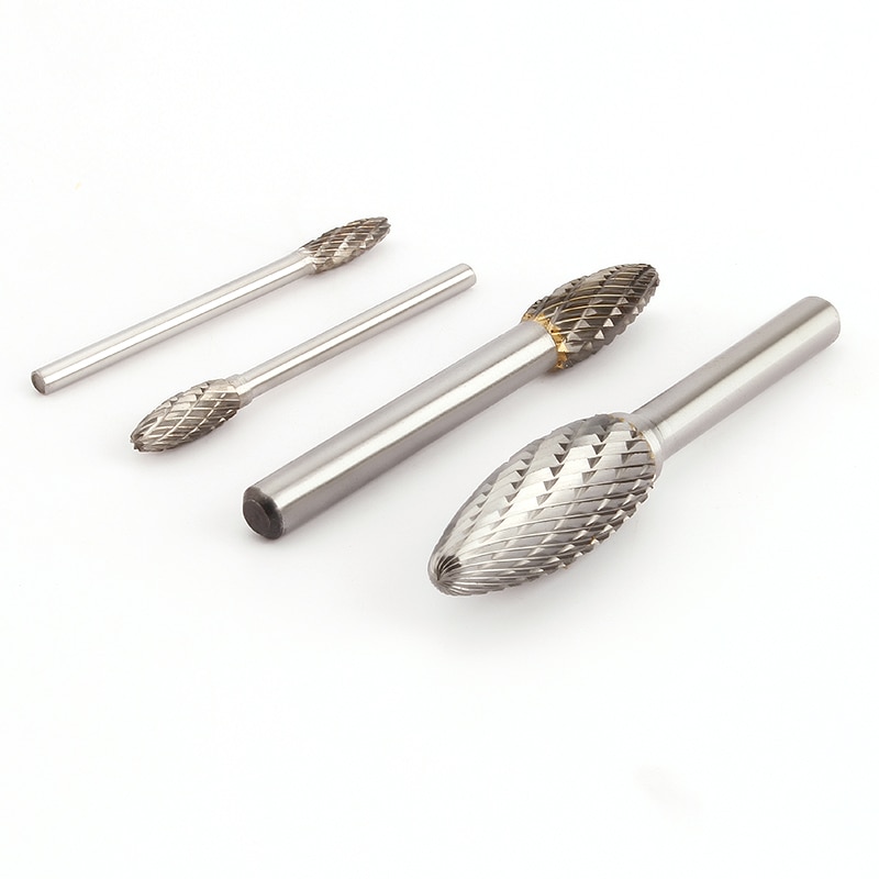 Lime rotative en forme de torche, outil de sculpture sur bois, fraise en carbure de tungstène, tête de meulage, Type H, broyeur, 1 pièces