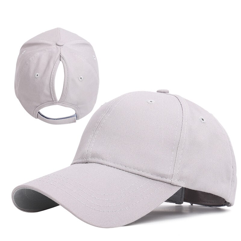 chaotisch Brötchen kappe Rodeo kappe Neue Damen Einfarbig Baseball Kappe Frauen lässig Hütte Einstellbar Baumwolle draussen Sport Knochen: grau