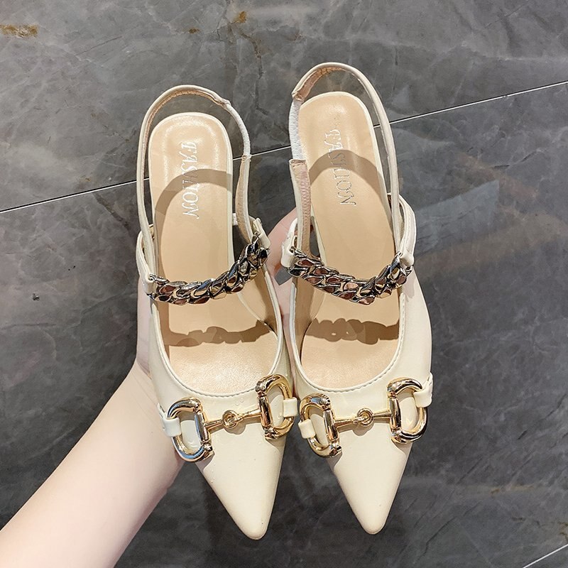 Merk slingback dames pumps luxe strass vlinder feest bruidsschoenen hoge hakken zomer gala schoenen sandalen
