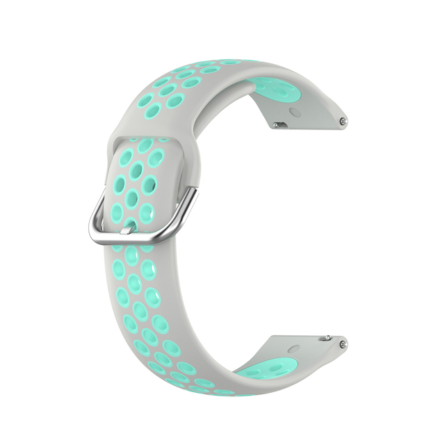 Bracelet de Sport en Silicone pour montre Garmin Forerunner 55, à dégagement rapide, accessoires de montre intelligente: Gray Teal