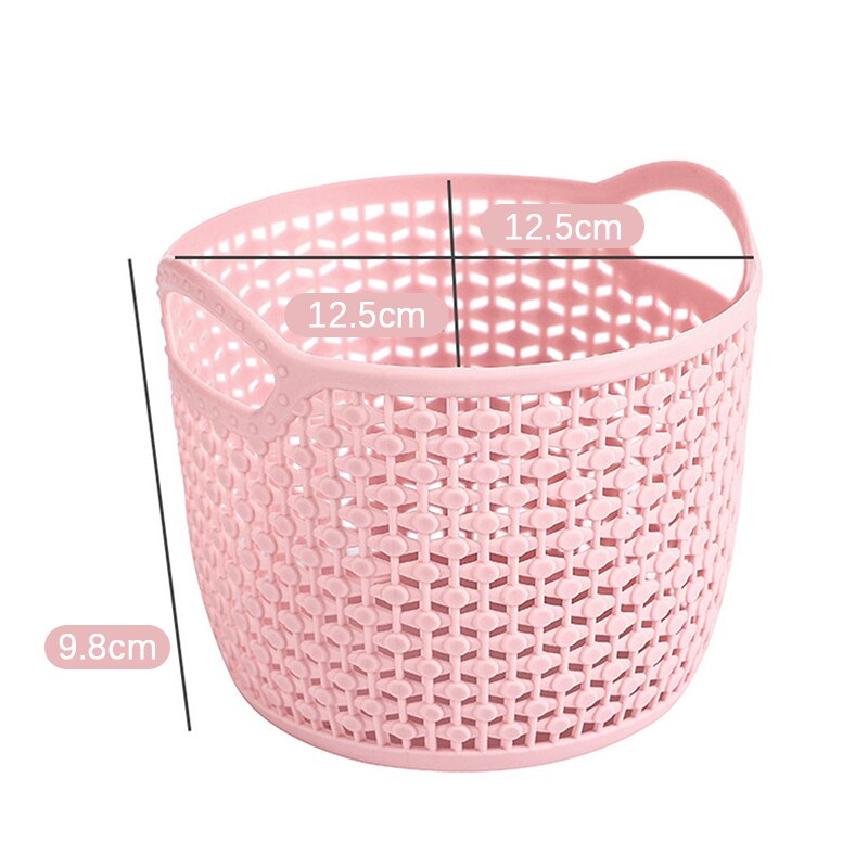 Hollow Portable Storage Basket Home Desktop Storage Basket Plastic Woven Basket For Home Decor корзина для бани: PK
