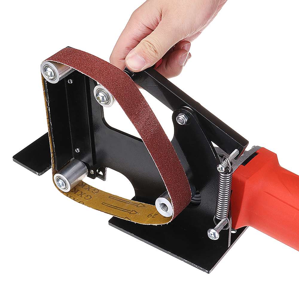 Drillpro Angle Grinder Belt Sander Attachment Metal Wood Sanding Belt Adapter Use 100 Angle Grinder For Polishing Wood Metal